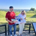 Saulius Voveris ir Anna Kuznecovienė Kernavėje