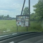 LSDP plakatas skelbimų lentoje